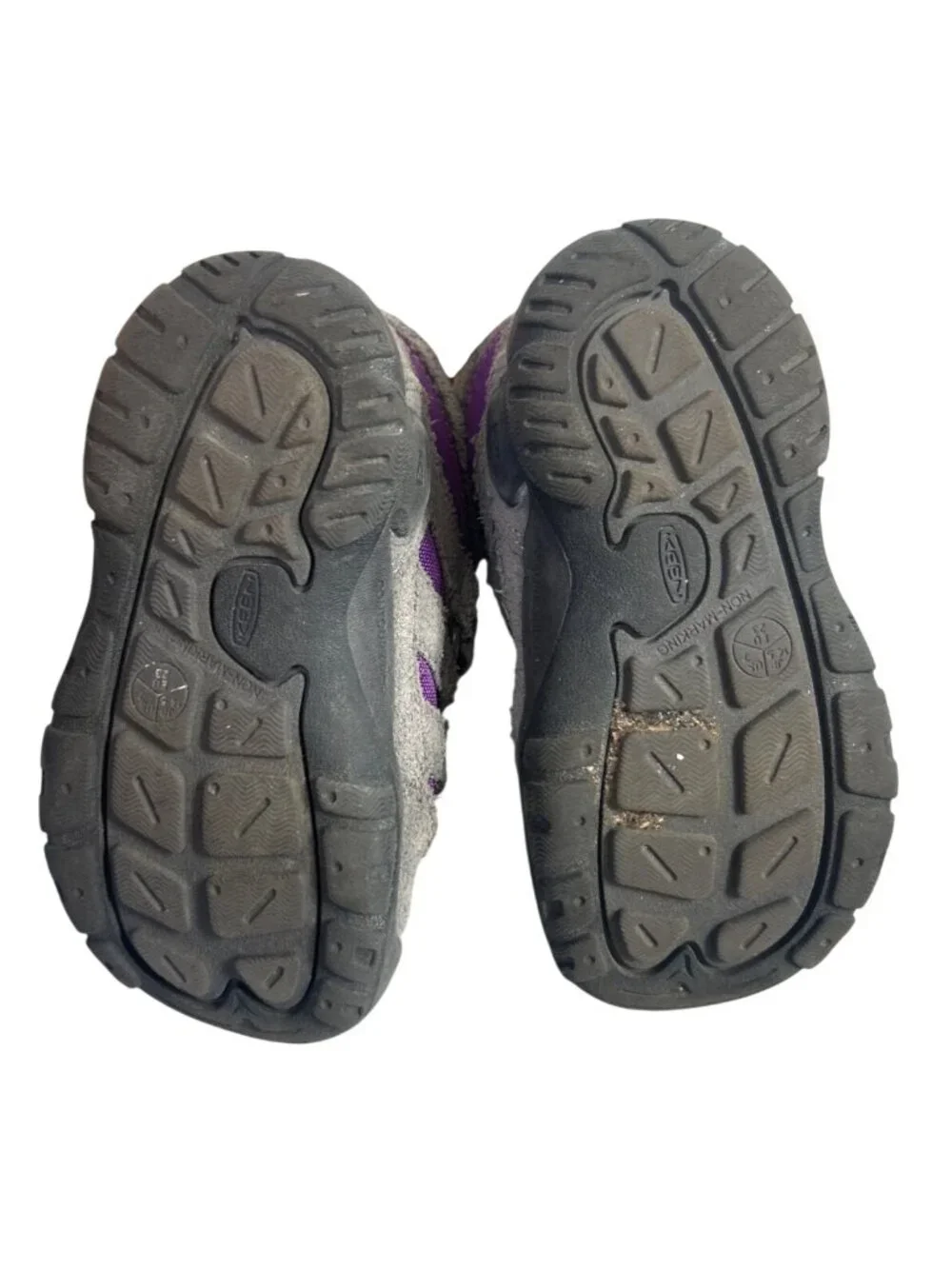 KEEN Knotch Chukka Toddler 7 Winter Boots Purple Gray Insulated Suede Outdoor